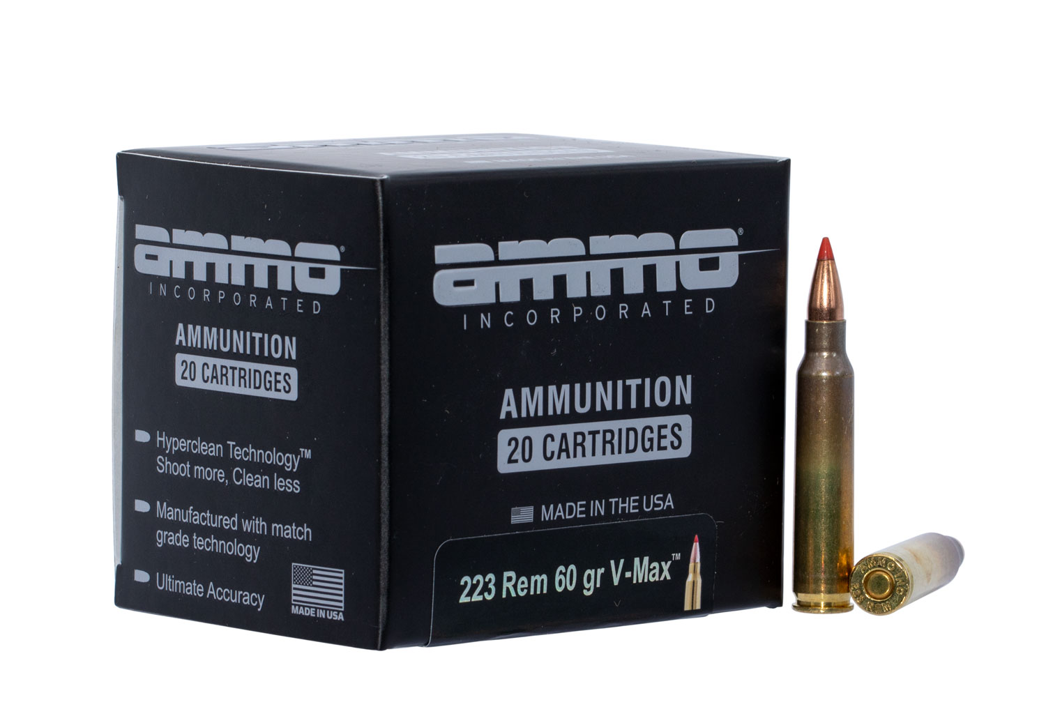 Ammunition Ammo Inc. 223060VMX A20 223Rem Ammo, Inc. 223 Reminqton 60 qr V-Max Siqnature Line • Model: 223060VMX-A20